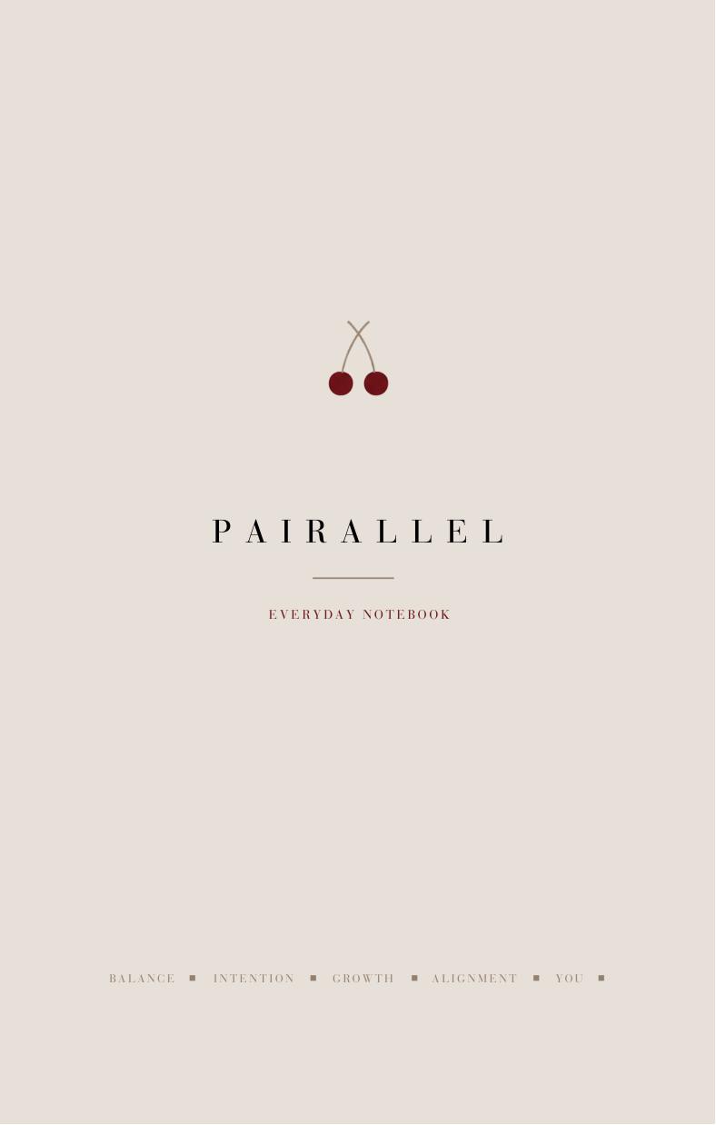 Pairallel Everyday Notebook cover